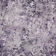 Dark moody purple and green geometric shape seamless textural repeat pattern. Highly intricate and deeply detailed background swatch. Luxurious rich fashion textile geo feel.