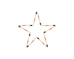Spear with simple star shape