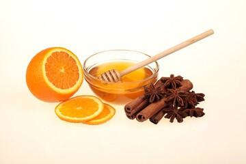 Honey with Orange,Cinnamon and Anise Stars