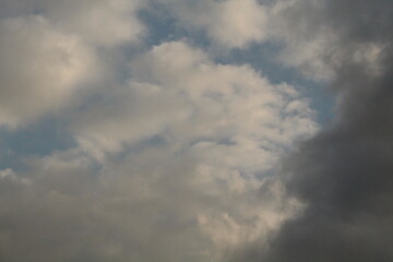 Blue Sky with White Couds 