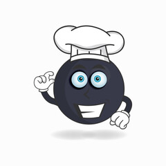 Fototapeta premium The Boom mascot character becomes a chef. vector illustration