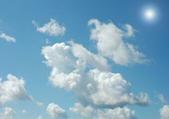 Cloudy sky background