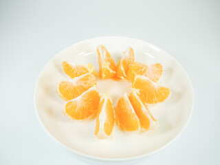 小分けにしたみかん