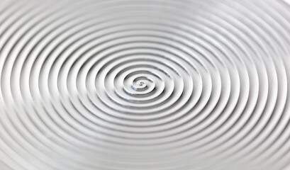 The bottom of a metal frying pan as an abstract background.