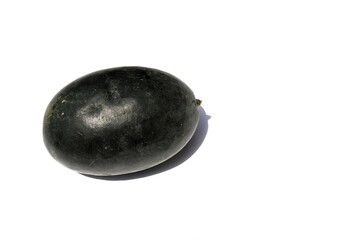 Ripe Watermelon Isolated on White Background with Copy Space for Texts Writing