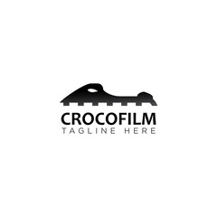 Crocodile Entertainment and the art movie video film logo design