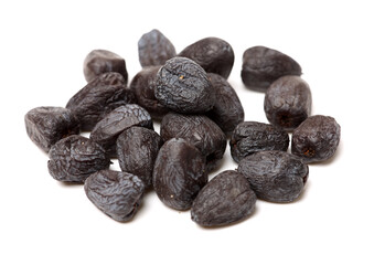 Diospyros lotus on white background