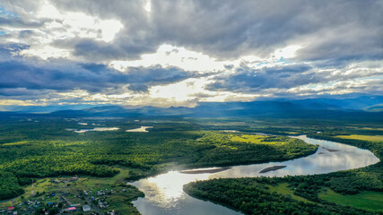 Kamchatka river in kozirevsk