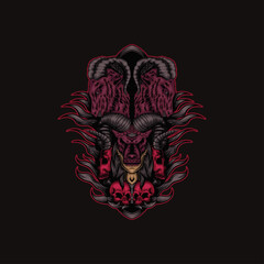 sheep demons illustration