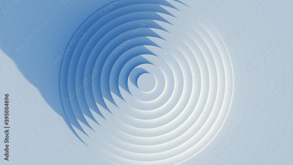 Poster abstract background with circles in waves