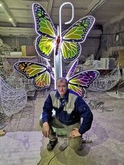 person with butterfly