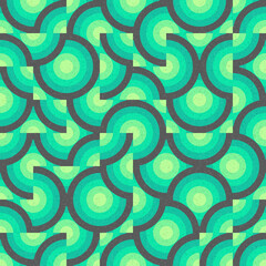 Abstract Geometric Pattern generative computational art illustration