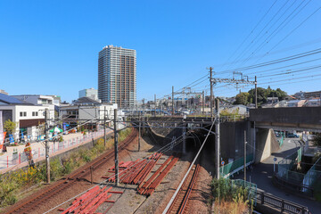 Fototapeta premium 二俣川の街並み（神奈川県横浜市旭区）