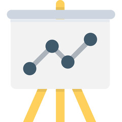 
Graph Presentation Vector Icon
