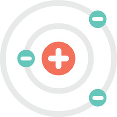 Obraz premium Magnetic Field Flat Vector Icon 