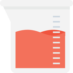 
Beaker Flat Vector Icon
