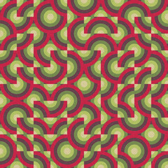 Abstract Geometric Pattern generative computational art illustration