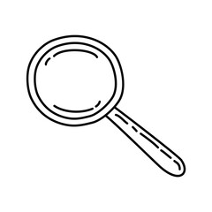 Search Icon. Doodle Hand Drawn or Outline Icon Style