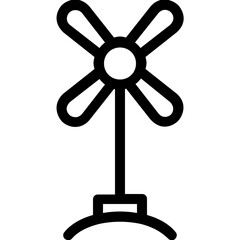 Obraz premium Windmill Vector Icon 