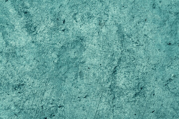 Cement floor background and texture dark green tone.