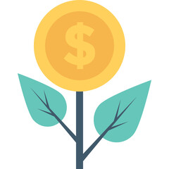 
Growth Flat Vector Icon
