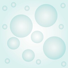 delicate light green background with beautiful translucent balls, can be used as a template for decorating walls, Wallpaper, postcards, banners
