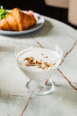 yogurt with grains and seeds