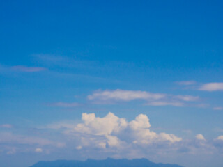 Blue sky background with clouds