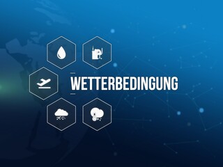 Fototapeta premium Wetterbedingung