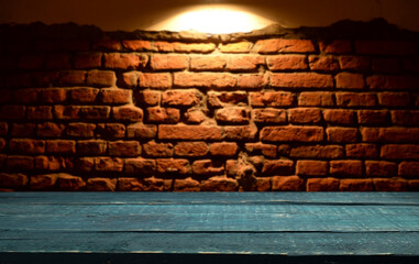 dark brown top of bar and free space for your glass