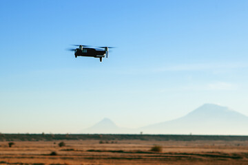 Fototapeta na wymiar drone quadcopter with digital camera