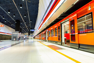 Helsinki metro station. Finland