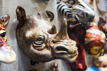 Traditional Venetian Masks for Carnival of Venice, Italy.