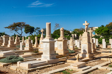 Kalkara, Malta - The Capuccini Naval Cemetery also known as Kalkara Naval Cemetery is the final resting place of over 1,000 casualties from the two World Wars .