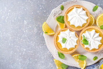 Lemon tartlets, mini tart cakes