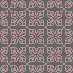 Classic Pattern Ornament, Decorative Seamless  Geometric Pattern for Design Wallpaper, Fashion Print, Trendy Decor, Home Textile, Retro Decor Vector Illustration.	
