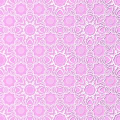 Fototapeta na wymiar Decorative seamless pattern with beautiful abstract texture designs can be used for backgrounds, motifs, home textile, wallpapers, fabrics, gift wrapping, templates. Design Paper For Scrapbook. Vector