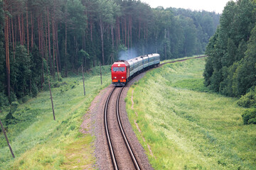 travelling by train