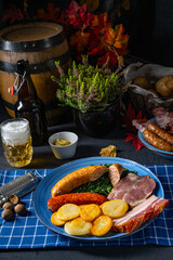 delicious oldenburger green cabbage with Pinkel sausage