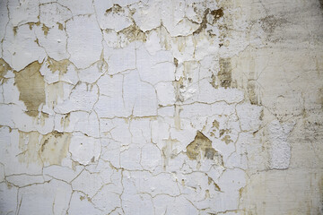 Cracked cement wall