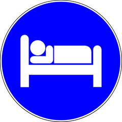 Sleeping allowed sign