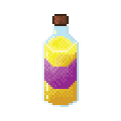 Oil pixel art. Vegetable oil for cooking.