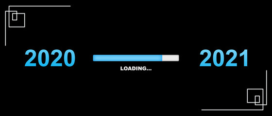 clean minimal 2021 happy new year with banner design