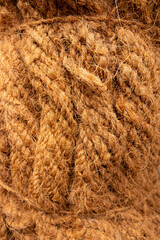 rope made from coconut coir waste which can be used as various kinds of handicrafts.

