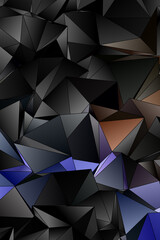 Obraz premium Abstract Low-Poly background. triangulated texture. Design 3d. Polygonal geometrical pattern. Triangular modern style