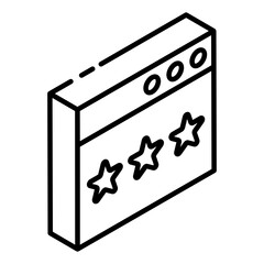 
Favourite website conversation glyph isometric icon 
