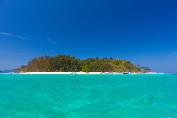 Bamboo island is located near Phi Phi islands, Thailand