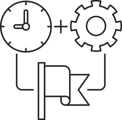 time managment, line iocn, efficient use of time