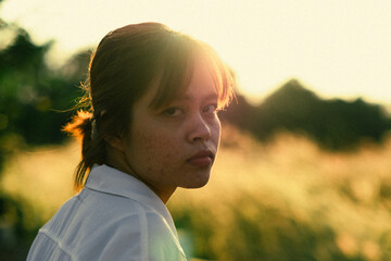 person in the field