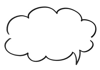 手書きの吹き出し　枠　フレーム
